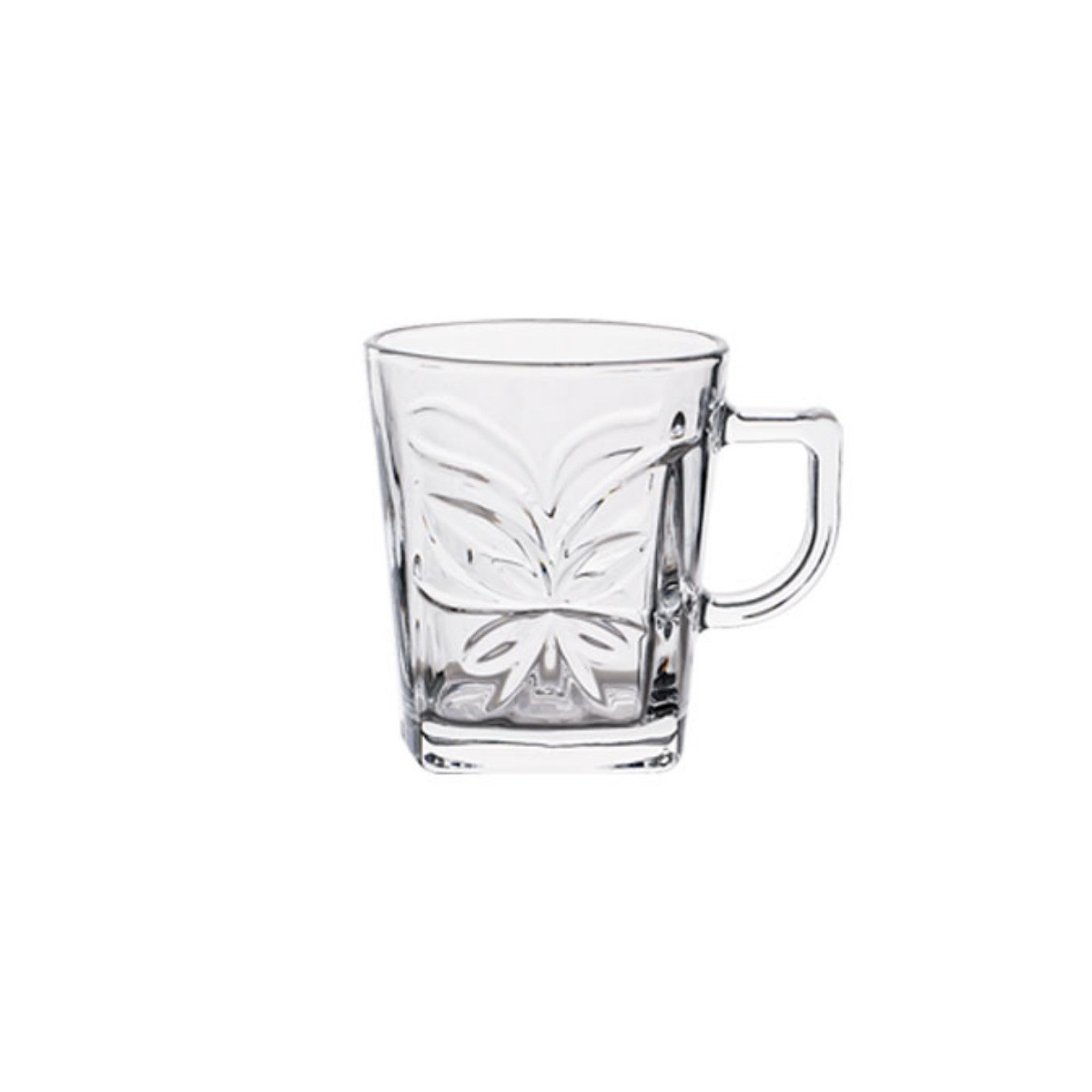 Vaso de cerveza al por mayor con mango, taza de cerveza comercial, taza de vidrio, taza de agua, taza de té, taza de bebida, logotipo impreso
