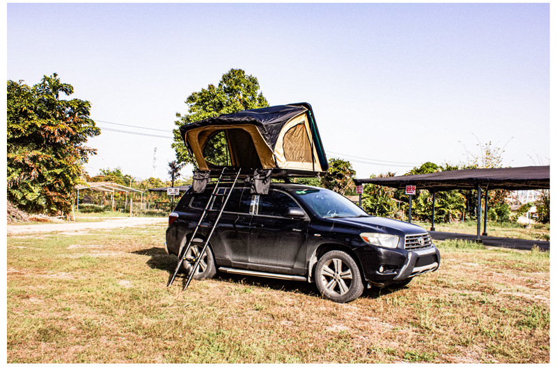Roof Tent Manufacturer Direct Supply Cross-Border New Product Alloy Quick-Open Automatic Waterproof Car-Mounted Quick-Open Camping Outdoor Off-Road