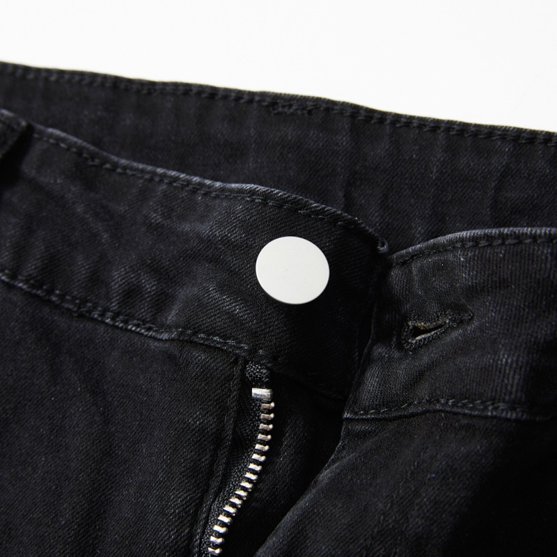 Men's Washed Patchwork Flared Jeans High Street Style New American Exclusive Vibe Denim_viptrois.com