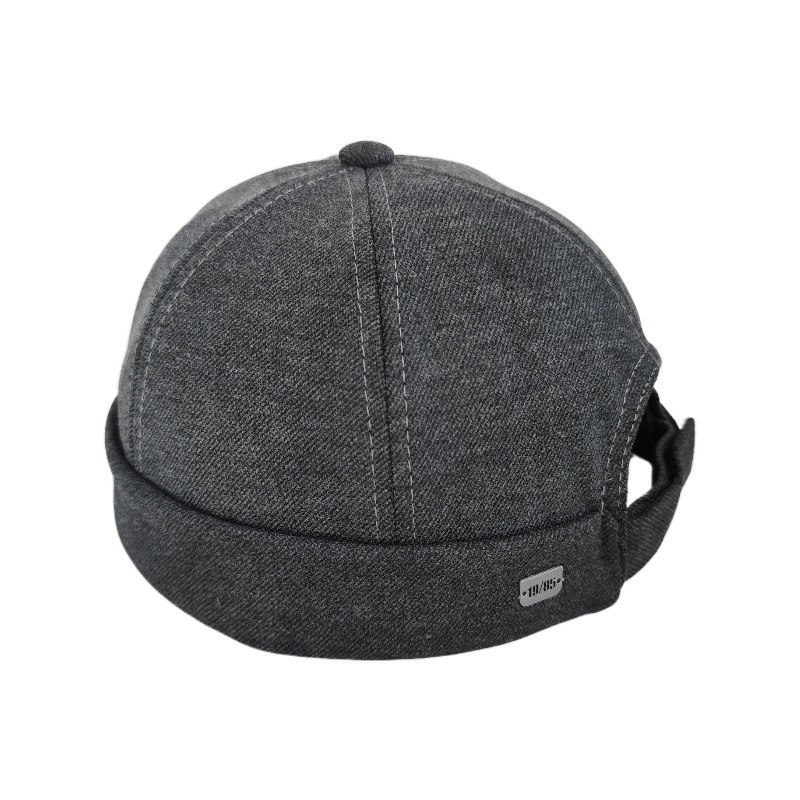 Sombrero de algodón nuevo sombrero de caballero retro primavera y otoño delgado sombrero de hombre de moda casual joven de mediana edad sombrero de piel de melón