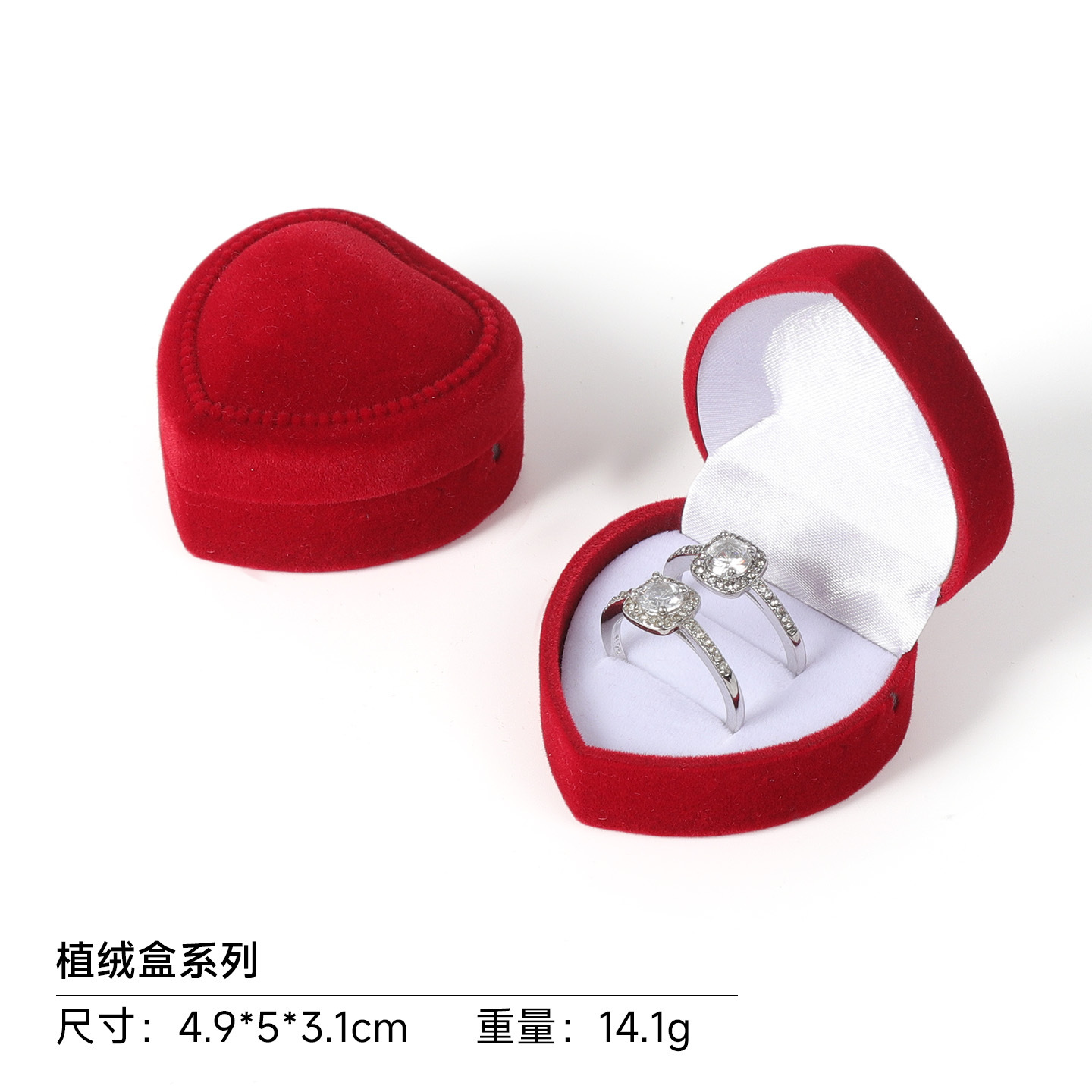 Caja Organizadora de Joyas y Anillos de Franela para Guardar Joyas