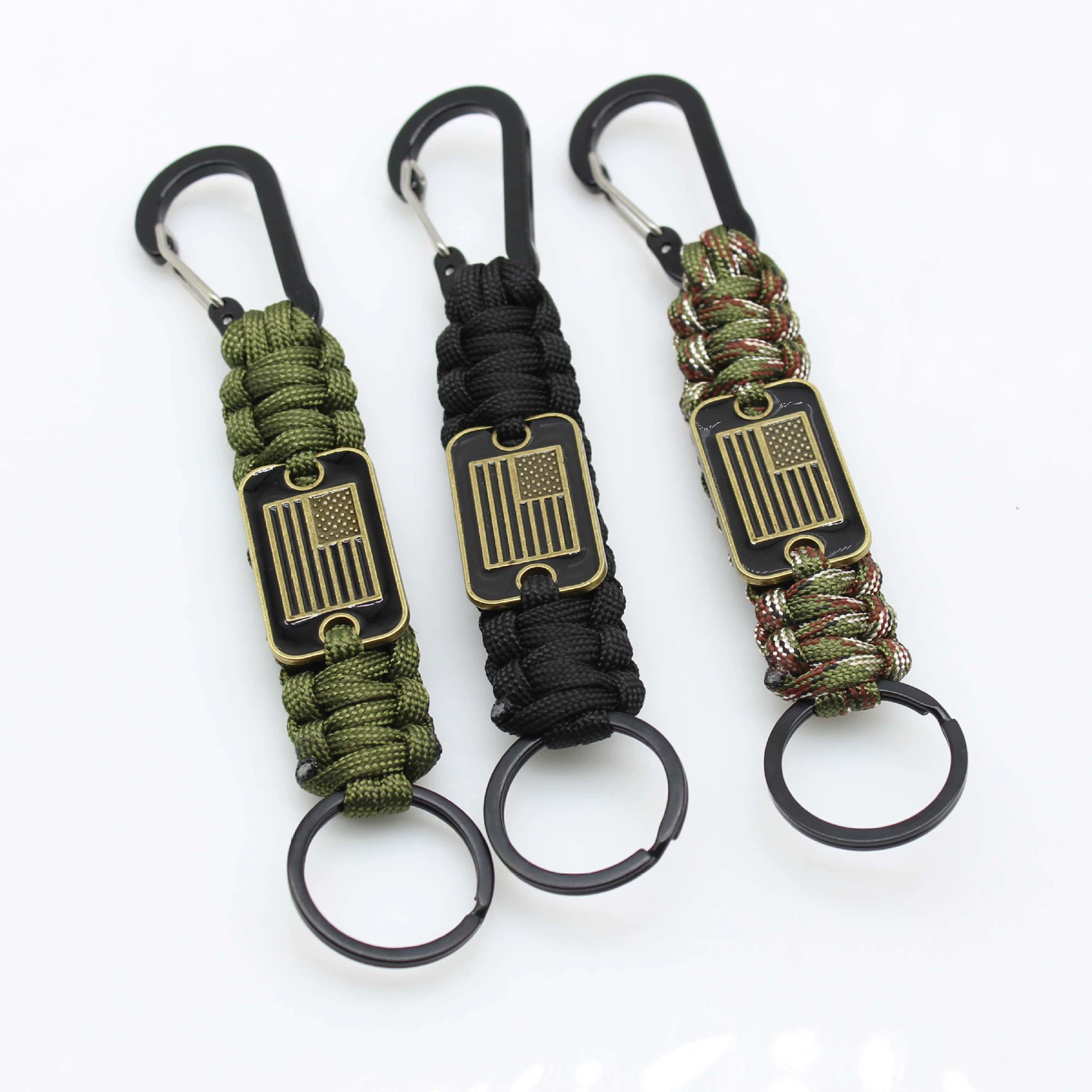 Umbrella rope pendant Umbrella rope key chain handmade seven -core umbrella rope national flag brand pendant outdoor emergency umbrella rope