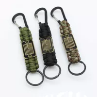 Umbrella rope pendant Umbrella rope key chain handmade seven -core umbrella rope national flag brand pendant outdoor emergency umbrella rope