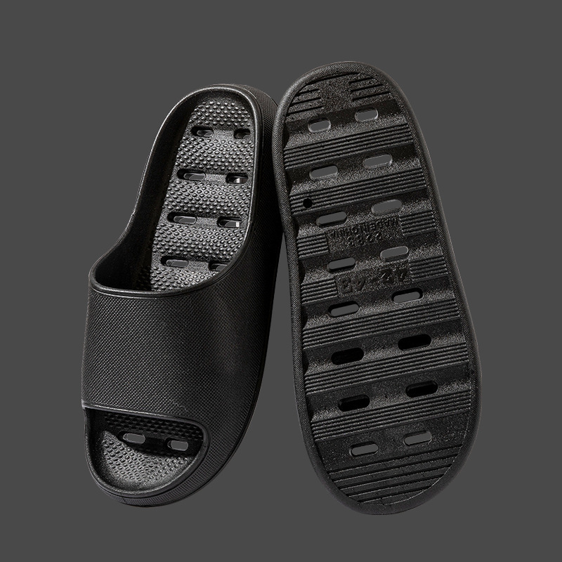 2025 zapatillas de verano para mujeres en el hogar interior anti-deslizante baño pareja usar zapatillas de fuga de agua gruesa