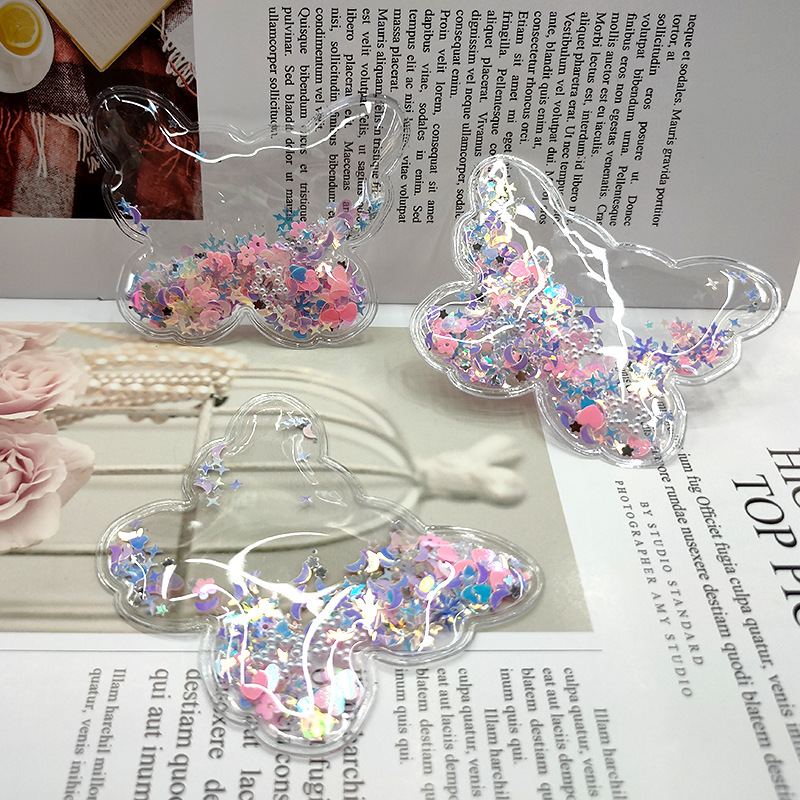 蝴蝶单边吸亮片标