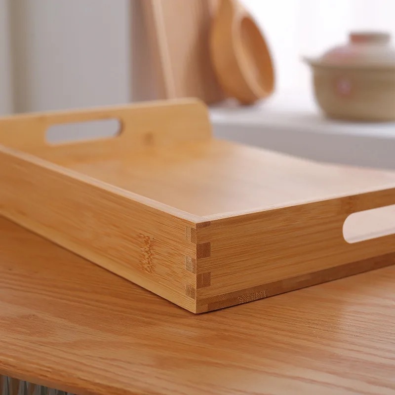 Placa de bola de masa de bambú La encimera de la cocina doméstica se puede apilar para hacer bolas de masa, bandeja de almacenamiento, refrigerador, bandeja de bambú cuadrada congelada rápidamente