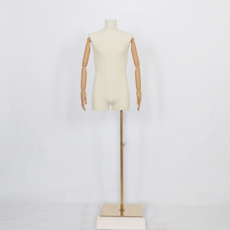 Tienda de ropa de moda marca de hombres modelo apoyos medio cuerpo de la ventana soporte de exhibición de cuerpo completo falso muñeca de los hombres