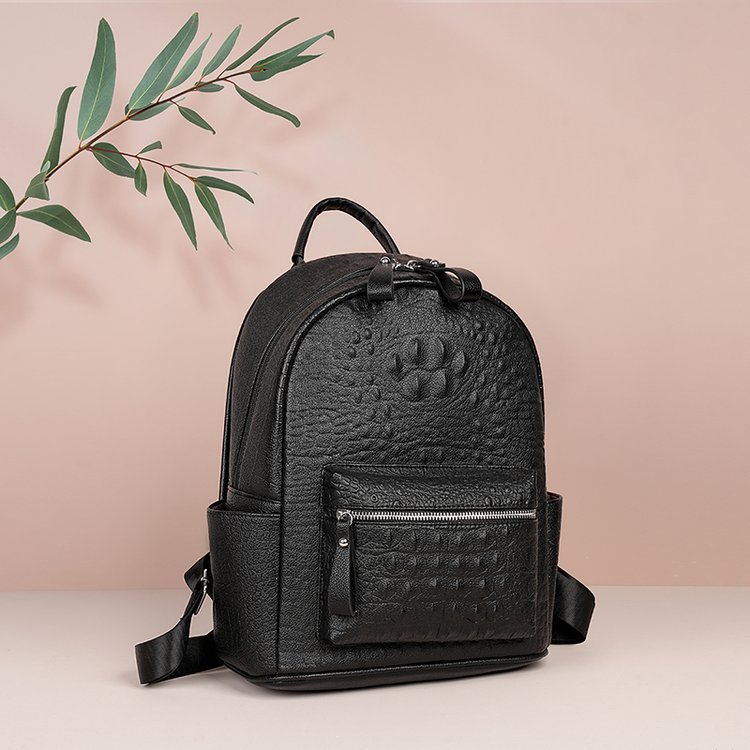 Retro Fashion Simple Schoolbag for Women 2025 New Large-Capacity Commuter Casual Backpack Light Luxury Stylish Double-Shoulder Backpack