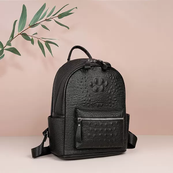 Retro Fashion Simple Schoolbag for Women 2025 New Large-Capacity Commuter Casual Backpack Light Luxury Stylish Double-Shoulder Backpack
