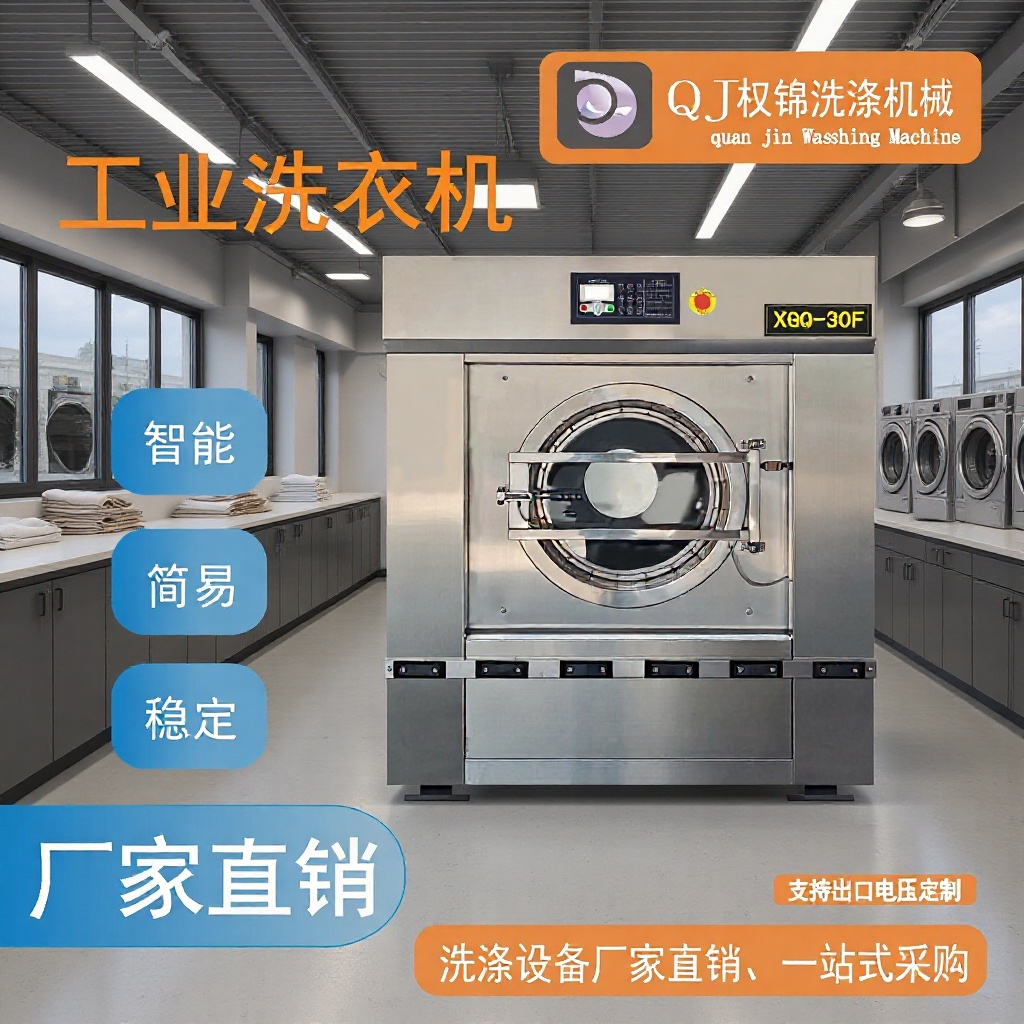 Washing Machine Factory Supplies Fully Automatic Washing and Drying Integrated Machine Commercial Washing Machine Xgq-30 (Washing Capacity 30kg)