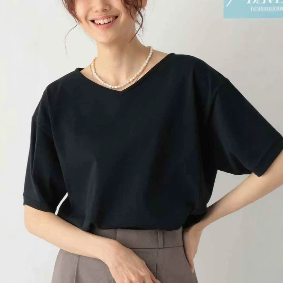 亚马逊夏季新款女式针织衫短袖 韩系多色女式针织衫女装批发货源