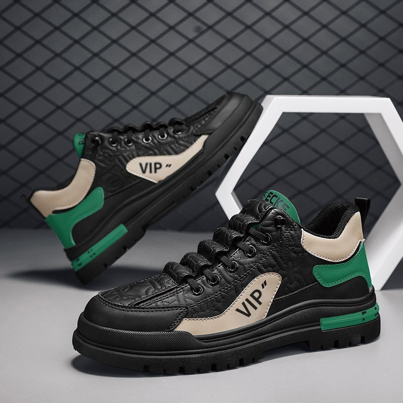 Zapatos de hombre otoño y invierno 2026 nuevo estilo universal de moda nacional de hombre cuero impermeable casual running zapatos de hombre zapatos de hombre