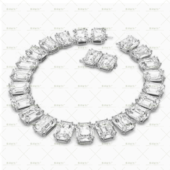 Millenia colección exagerada collar pulsera de cristal de color gradiente lujoso ligero de alto nivel transfronterizo