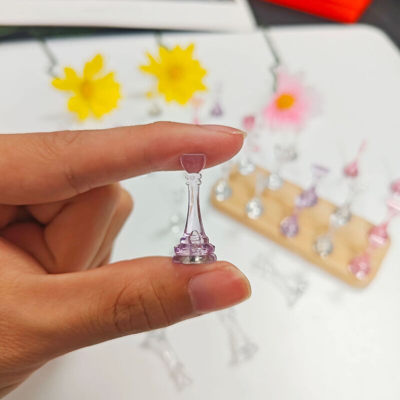 新しい高さ3cmのマニキュアネイルホルダー、Y字型プラスチックネイルホルダー、Y字型マニキュアベース、マニキュア練習用ネイルホルダー|undefined