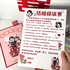 結婚保証書のアニメが可愛いです。中国式の接収でドアを閉めます。