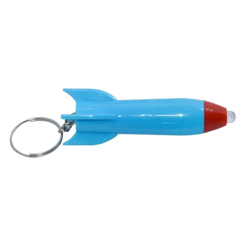 Новый трансграничный небольшой ракетный мини-пластиковый сильный свет маленький фонарик светодиодный брелок для ключей с творческим фонариком оптом