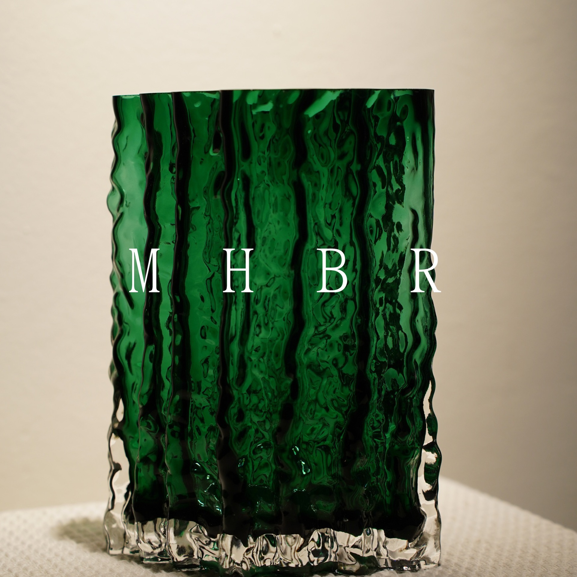 Italian light luxury primary color glass vase high-end living room home table decorations water-raised flowers dried flowers