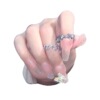 Brand adjustable ring, on index finger, simple and elegant design