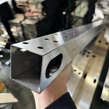 304不锈钢圆管方管开孔割槽不锈钢圆环异形加工定制激光切割