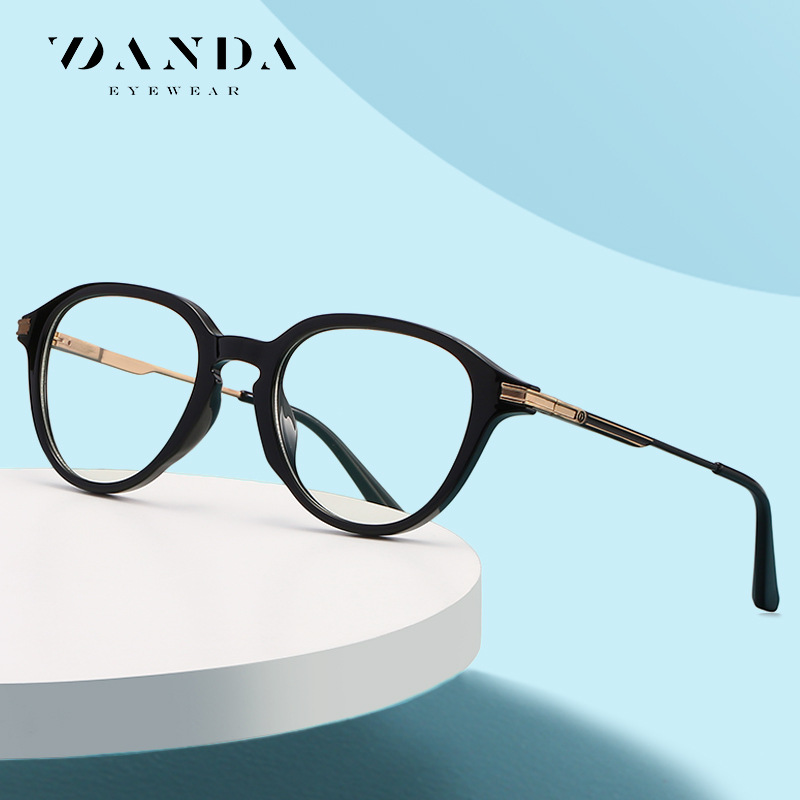 2021 nuevo anti-azul claro gafas lisas TR90 ultra-ligero artístico retro miopía gafas marco 806 estilo coreano gafas lisas