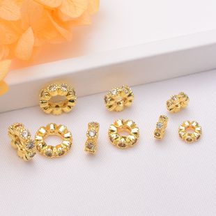 ��ɫ18k��������Ȧ6mm8mm��׸�Ƭ�ִ����diy�ֹ�����������l