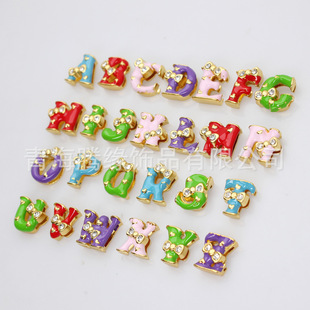8mm��ɫ�����Y������ĸA-Z ����ĸ����DIY��耳׿��Ʒ���