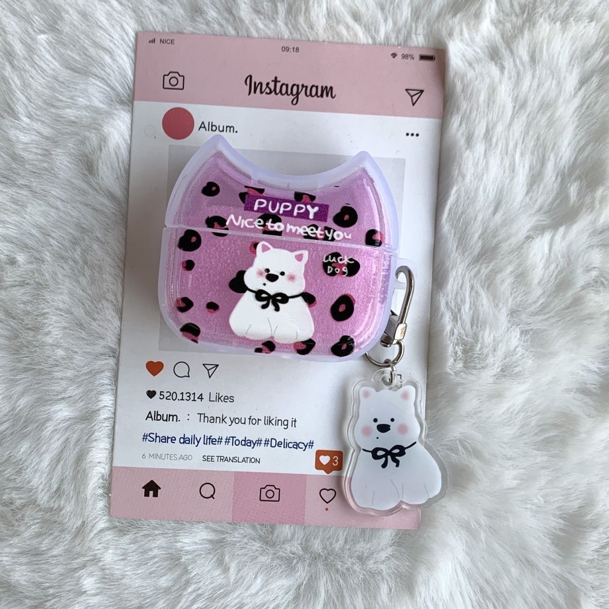 Leopard West Highland Puppy es adecuado para Airpods 4 generación de cubierta de auriculares 2pro 2 o 3 generación de cubierta de auriculares de Apple