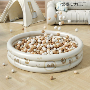 Thickened Inflatable Ocean Ball Pool Home Indoor Kidsren's Toy Wave Pool Baby Baby Fence Kidsren 1 to 3 Years Old