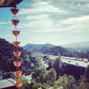 Ancient Building Rain Chain Eaves Copper Rainwater Chain Rain Bell Water Catcher Water Chain Copper Water Tray Drip Guide Water Chain
