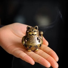 招财猫盘香炉家用室内迷你熏香炉太平象吉象创意沉香檀香小香薰炉