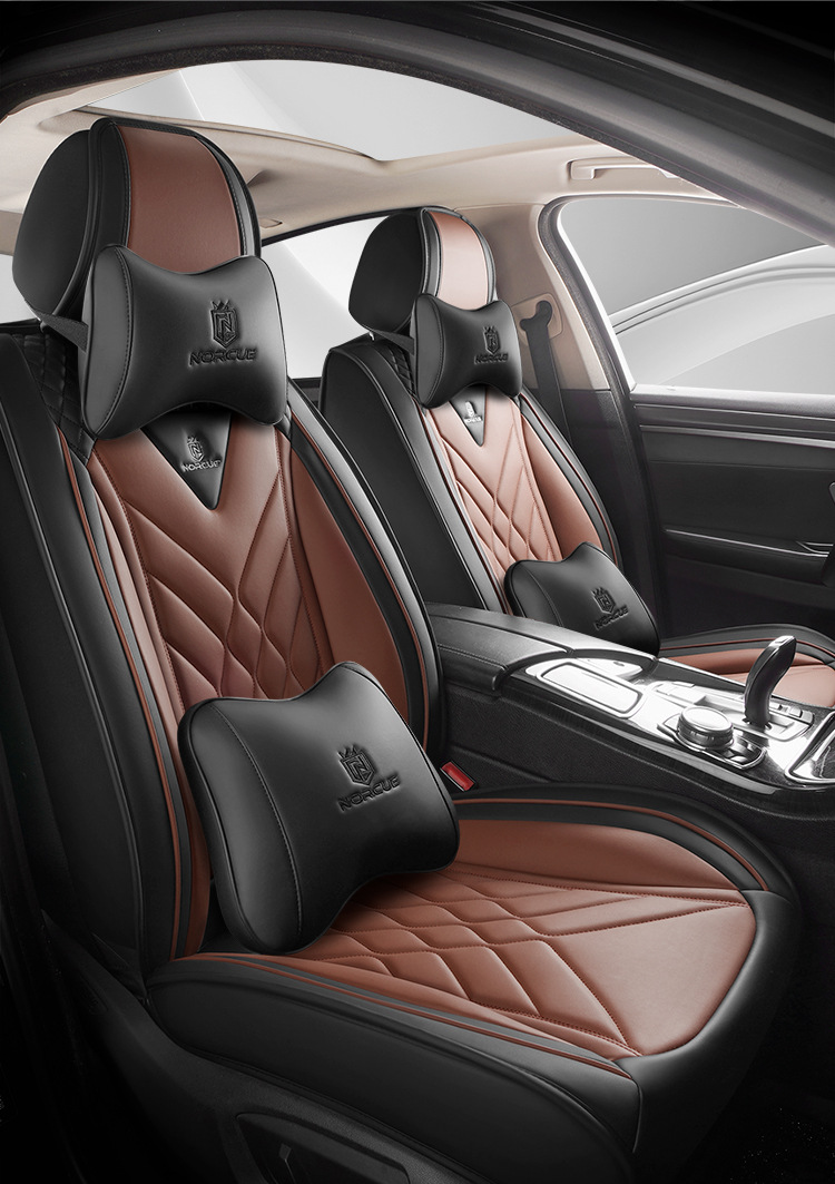 Car Five-Seater Four-Season Universal Car Seat Cushion Fully Surrounded Seat Cushion Cover Fully Covered Seat Cover Breathable Seat Cushion Summer New Style