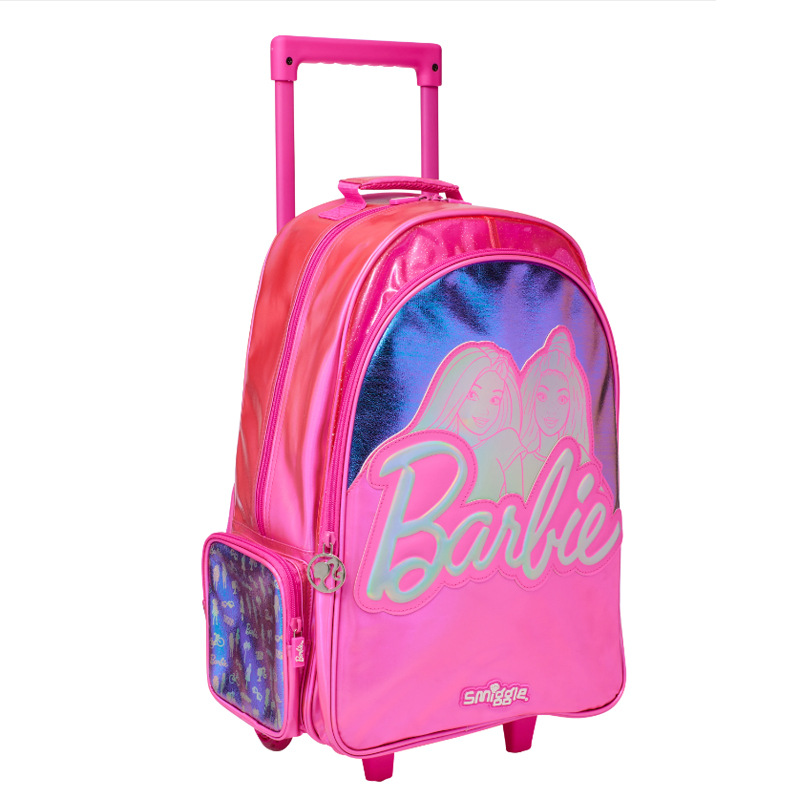 Cadena dedicada mochila escolar australiana smiggle trolley mochila escolar de remolcador de dibujos animados de gran capacidad mochila para estudiantes de primaria y secundaria