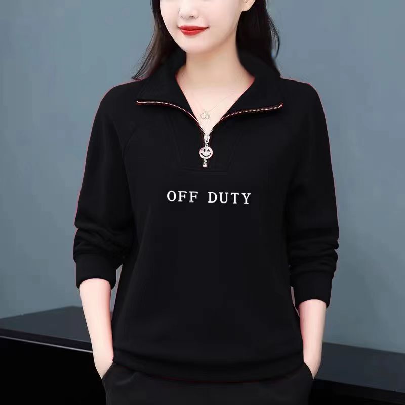 Mom's New Spring & Fall Sweatshirt Women's Large Size Loose and Versatile Long-Sleeved Thin Hooded Sports Casual Outer Top Trendy Mom's New Spring & Fall Sweatshirt Women's Large Size Loose and Versatile Long-Sleeved Thin Hooded Sports Casual Outer Top Trendy