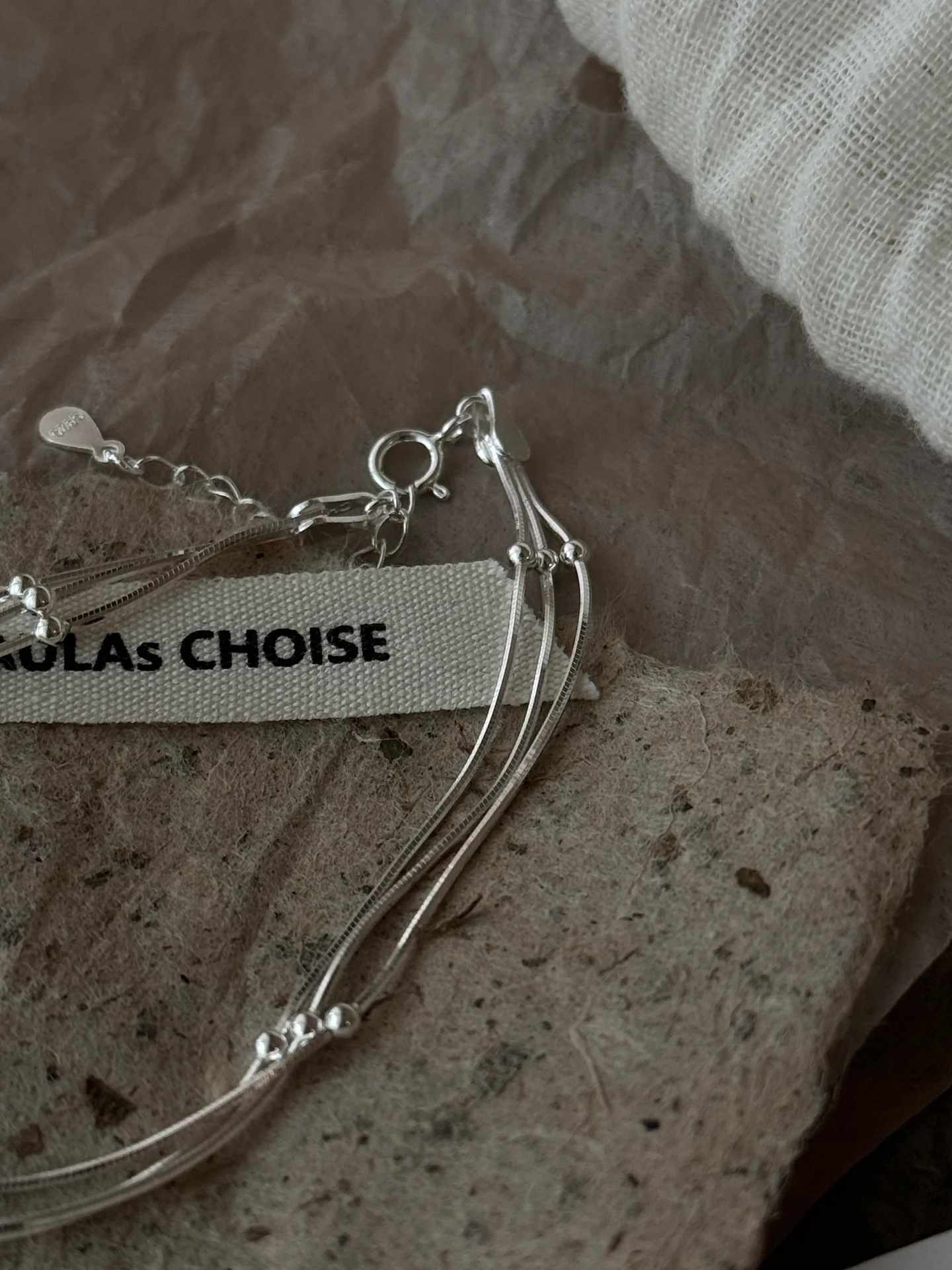 Bracelets Classification 925 sterling silver Chain Material Sterling Silver Plating Geometric Solid Color Bracelets