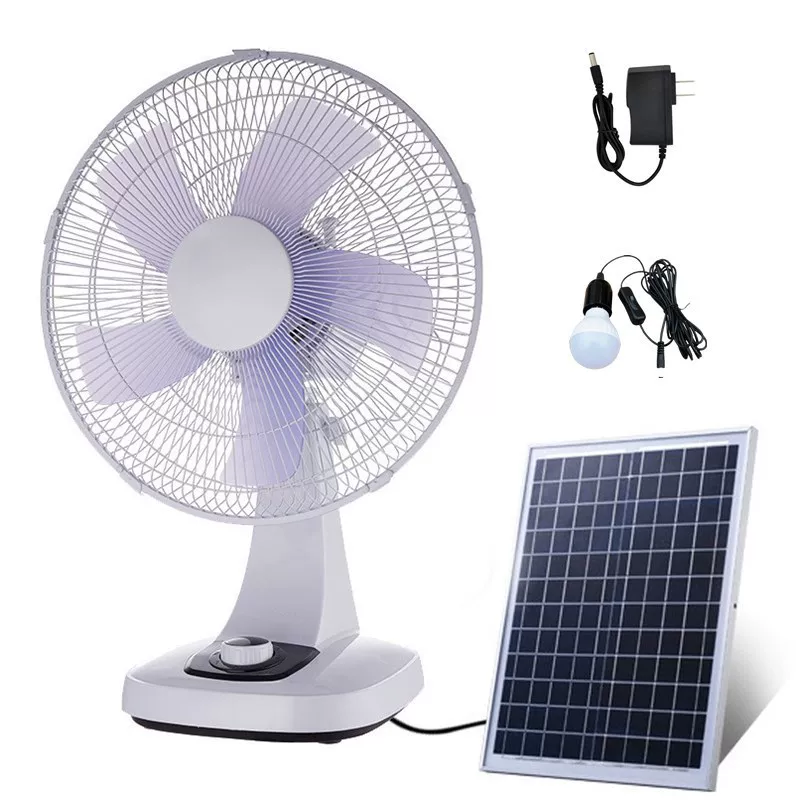 Солнечный вентилятор с LED-лампой, 12"/16"