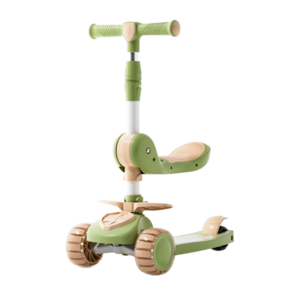 Factory Direct Supply Foreign Trade Children's Baby Skateboard Tricycle Children's Scooter Russian Exclusive Scooter