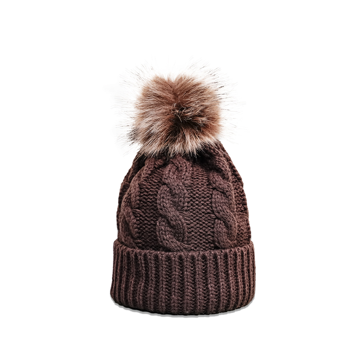 Autumn And Winter New Twist Knit Hat Wool Ball Fashion Trend Warmth Pure Color Woolen Hat display picture 11