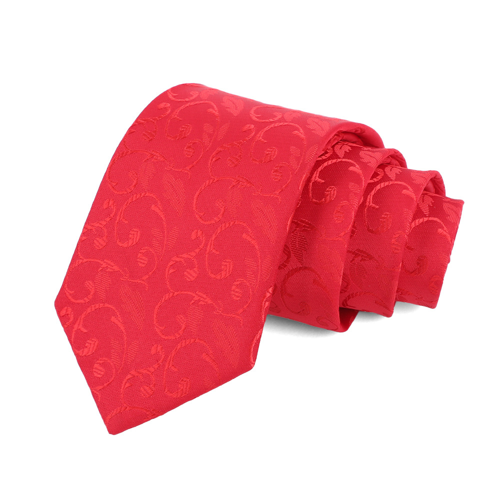 Corbata de hombre 8cm para hombre, bordado jacquard de alta calidad para hombre, corbata de negocios, corbata de seda de poliéster, fábrica al por mayor