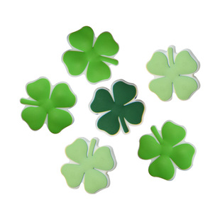 Cross-border four-leaf clover silicone beads new food grade jewelry accessories diy beaded ins silicone beads in stock wholesale
