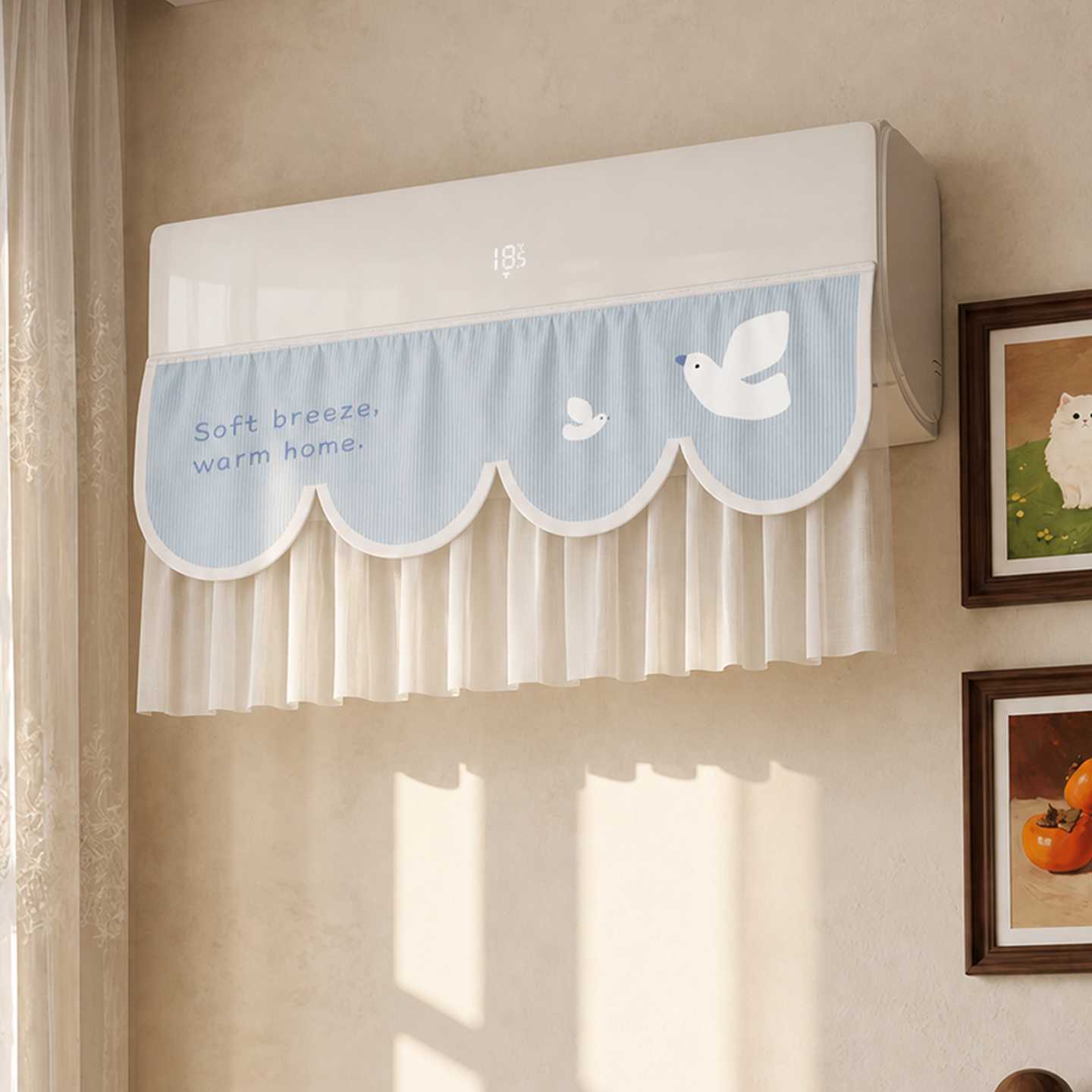 Air Conditioner Wind Deflector Universal Gadget to Prevent Direct Blowing of Cold Air, Suitable for Postpartum Women and Infants, Hanging Type Air Outlet Wind Guide Cover