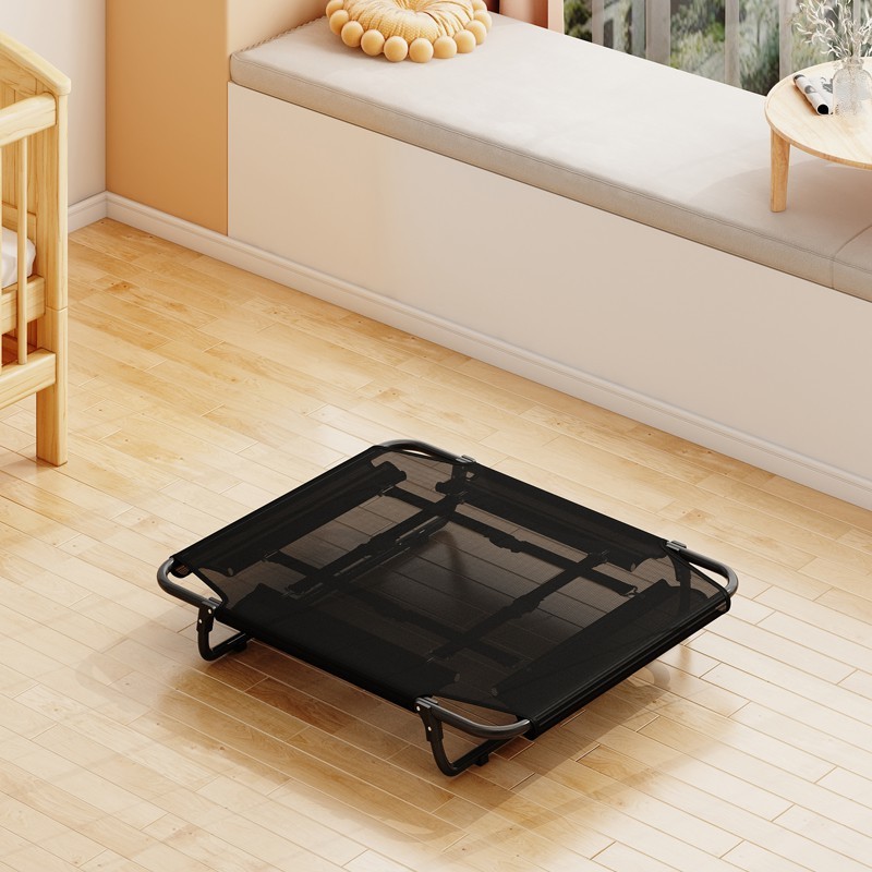 La cama simple para perros de compañía está a prueba de humedad del suelo y la cama universal para perros en todas las estaciones se puede desmontar y lavar la cama plegable para mascotas.