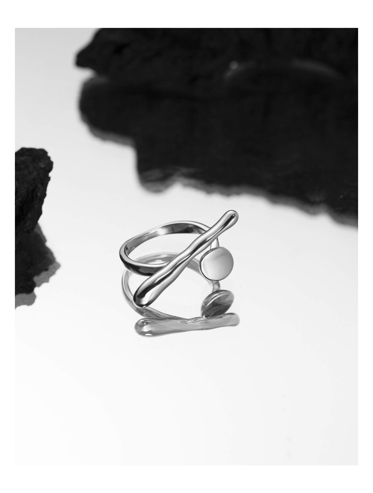 Fashion Heart Shape Copper Plating Rings 1 Piece