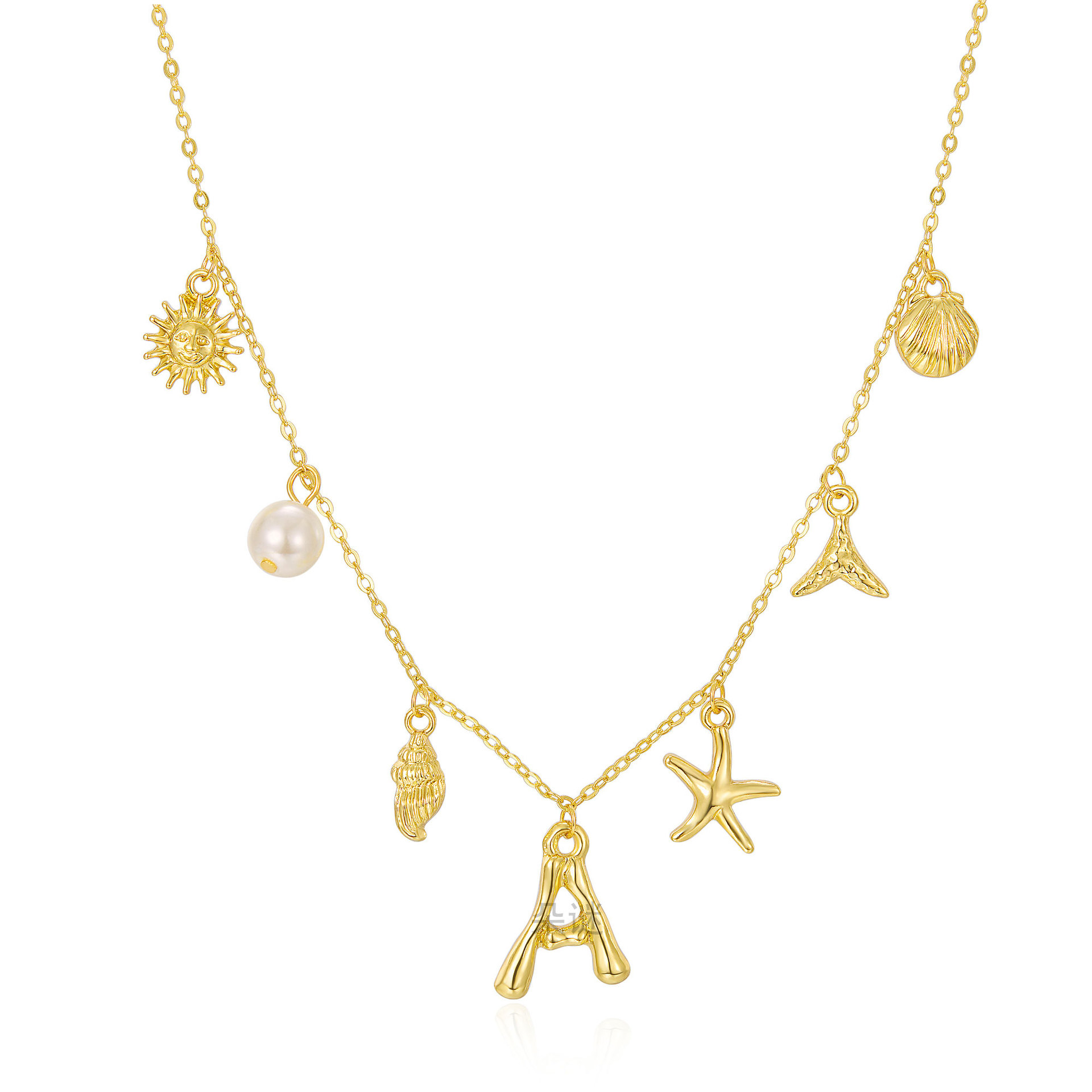 Collier Ras De Cou Style Océan Coquillages Étoiles De Mer Perles_voghion.com
