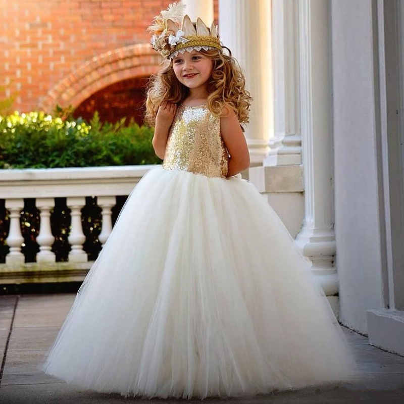 Robe de fête à sequins pour fille robe de princesse en coton_voghion.com