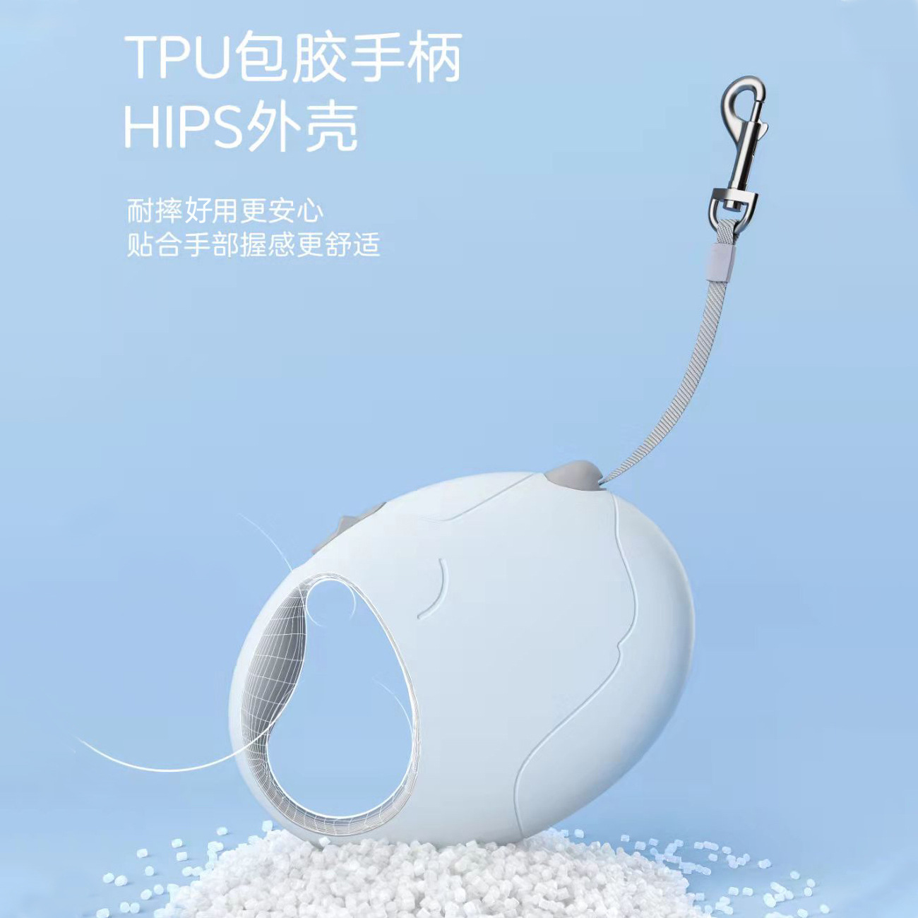 En forma de huevo cachorro tractor retráctil automático correa de perro al por mayor Teddy pequeño perro al aire libre perro caminando cadena