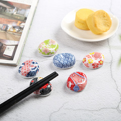 Japanese style ceramic chopstick holder chopstick holder home hotel table cherry blossom table decoration chopsticks pillow ZAKKA groceries