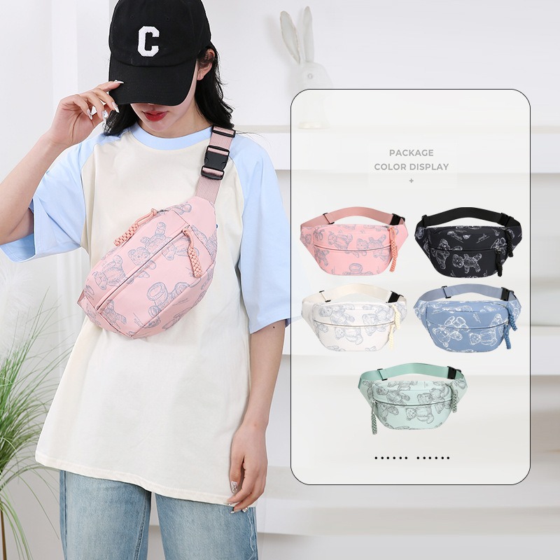 Nuevo bolso de pecho de mujer transfronterizo de gran capacidad para estudiantes de transporte de hombro al aire libre bolso de bicicleta de ocio