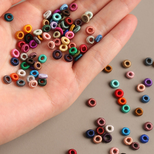 Dragon knot coil weaving DIY jewelry accessories hand-drawn hoop separated by beads coil 54 colors 1 pack inner diameter 2.0