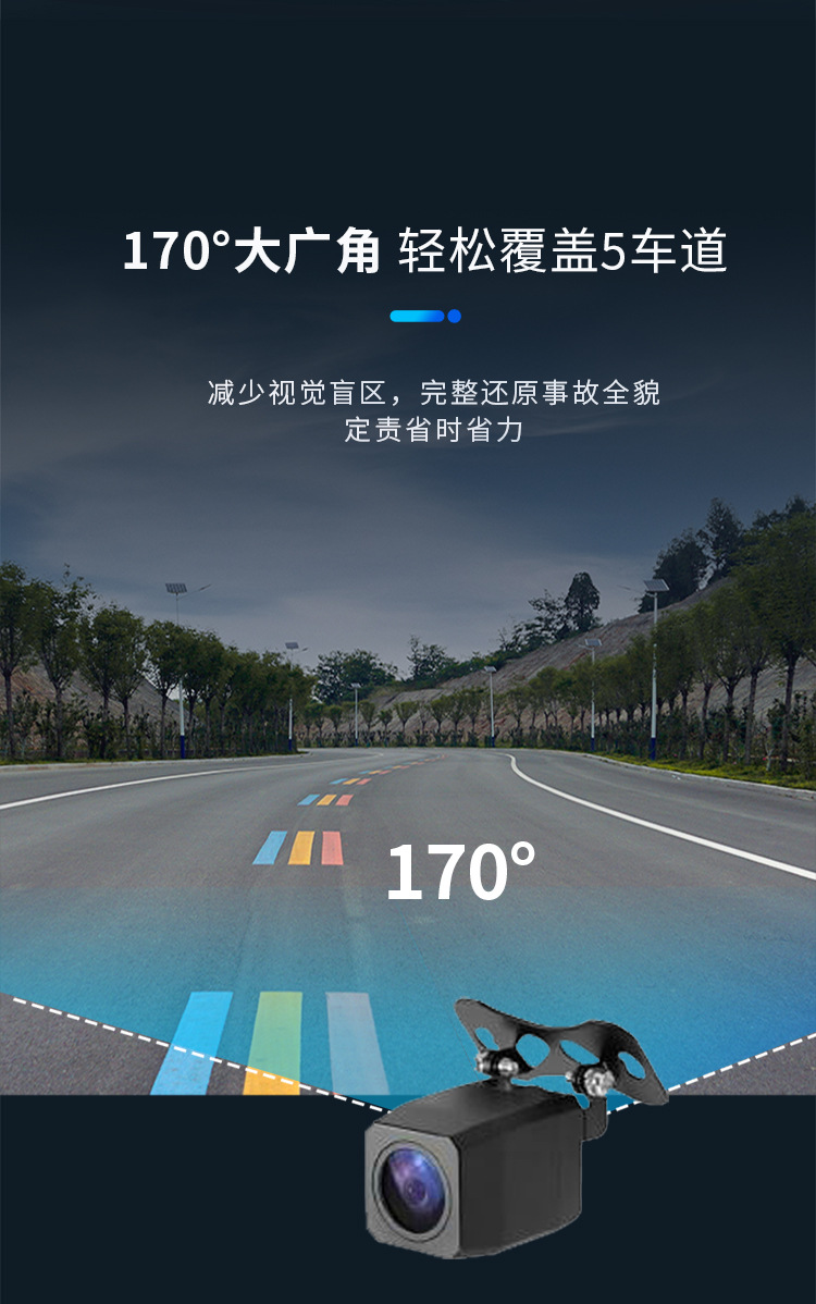 Cross-border 10-inch driving recorder 4K front and rear dual recording WIFI full screen streaming media rearview mirror recorder HD