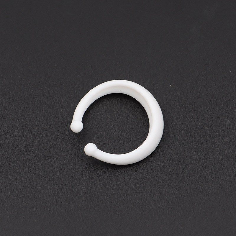 Silicone C-Shaped Foreskin Ring, Semi-Circular Delay Ring for Men, White Day & Night Set — detail image 2